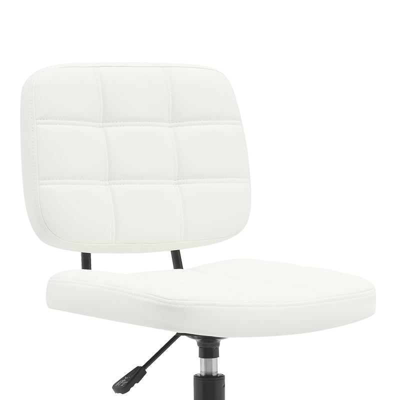 Office chair Sedia pakoworld pu white 50x50x75-85cm