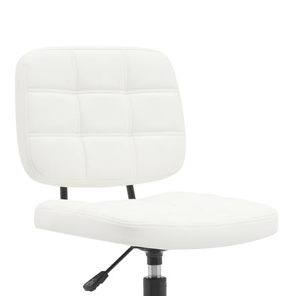 Office chair Sedia pakoworld pu white 50x50x75-85cm