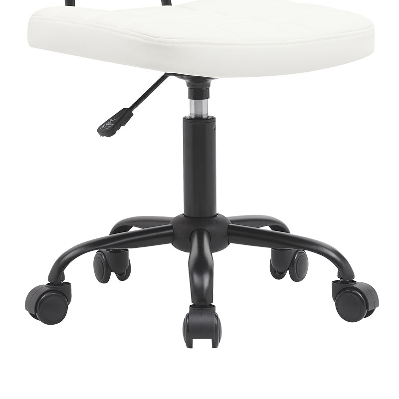 Office chair Sedia pakoworld pu white 50x50x75-85cm