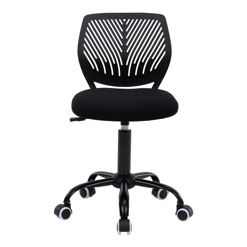 Kid's office chair Kador pakoworld fabric mesh in black color 52x52x72-84cm