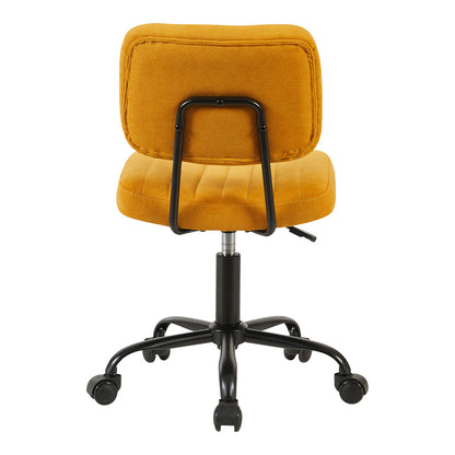 Office chair Warra fabric in yellow shade 50x52x76-86cm