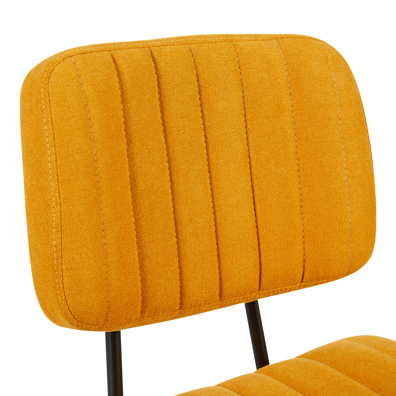 Office chair Warra fabric in yellow shade 50x52x76-86cm