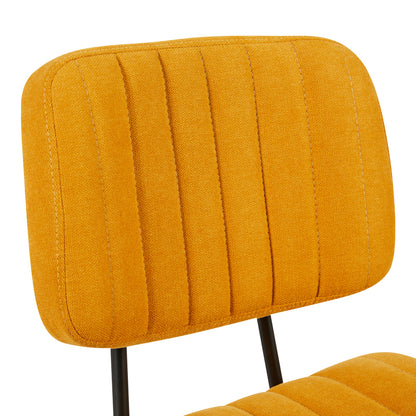 Office chair Warra fabric in yellow shade 50x52x76-86cm