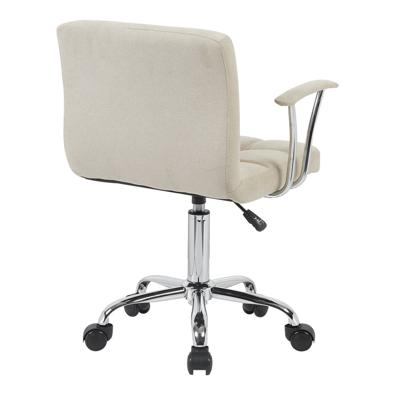 Office chair Buleco beige fabric 56x46x74-86cm
