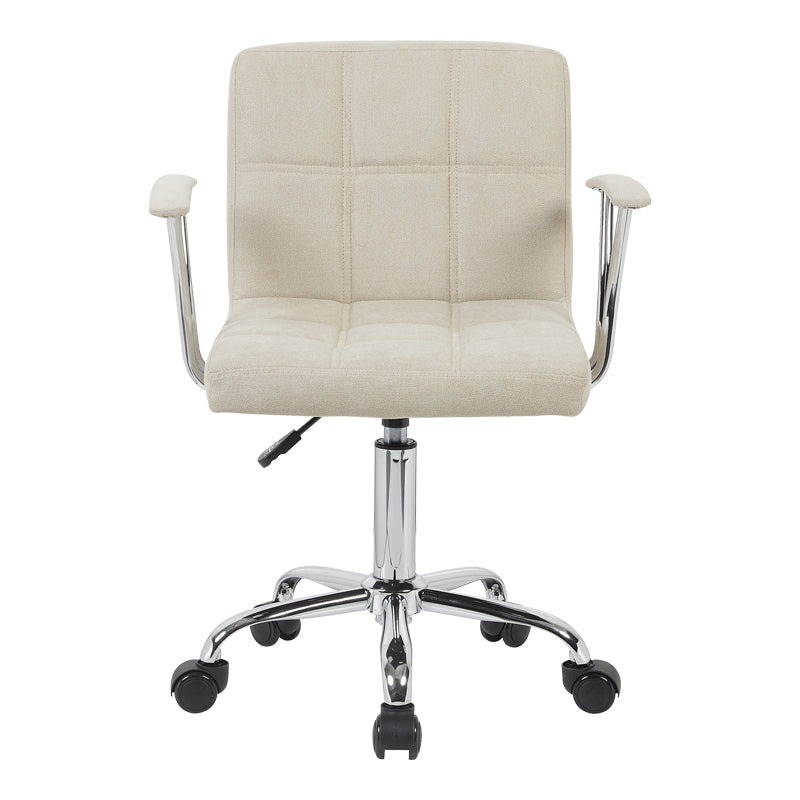 Office chair Buleco beige fabric 56x46x74-86cm