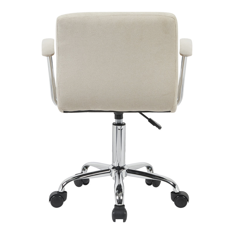 Office chair Buleco beige fabric 56x46x74-86cm