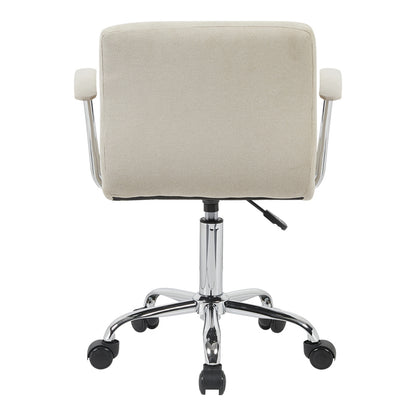 Office chair Buleco beige fabric 56x46x74-86cm