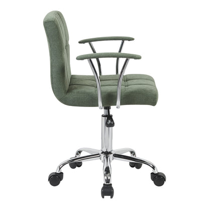 Office chair Buleco olive green fabric 56x46x74-86cm