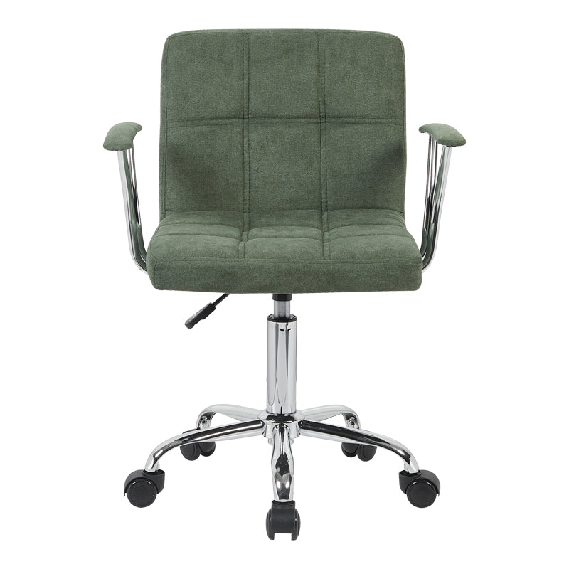 Office chair Buleco olive green fabric 56x46x74-86cm