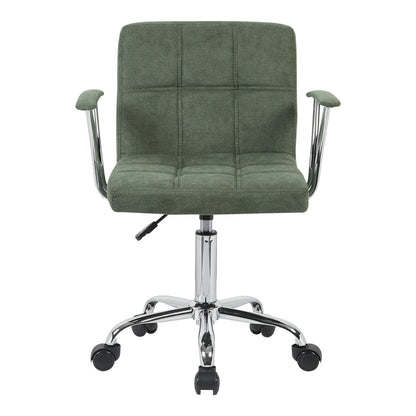 Office chair Buleco olive green fabric 56x46x74-86cm