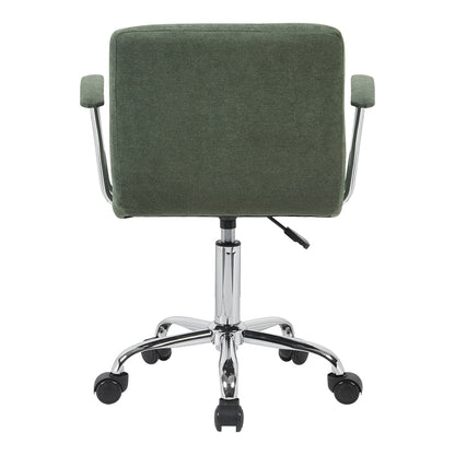 Office chair Buleco olive green fabric 56x46x74-86cm
