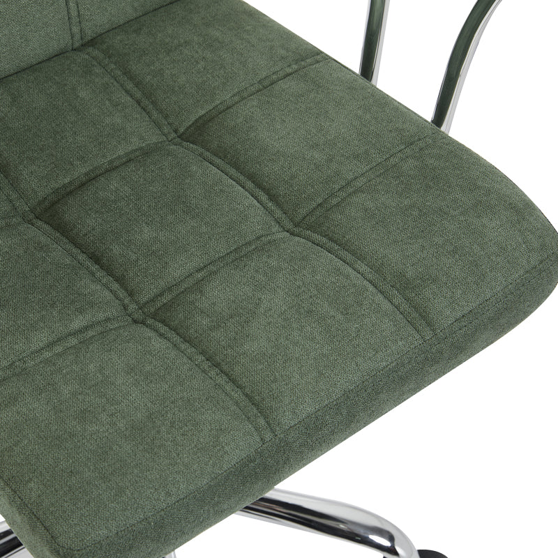 Office chair Buleco olive green fabric 56x46x74-86cm