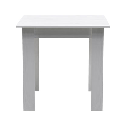 Table Manka I pakoworld in white color 80x80x77cm