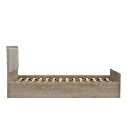 Double bed Vita Plus pakoworld double in sonoma color 160x200cm