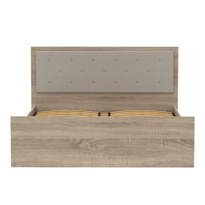 Double bed Vita Plus pakoworld double in sonoma color 160x200cm