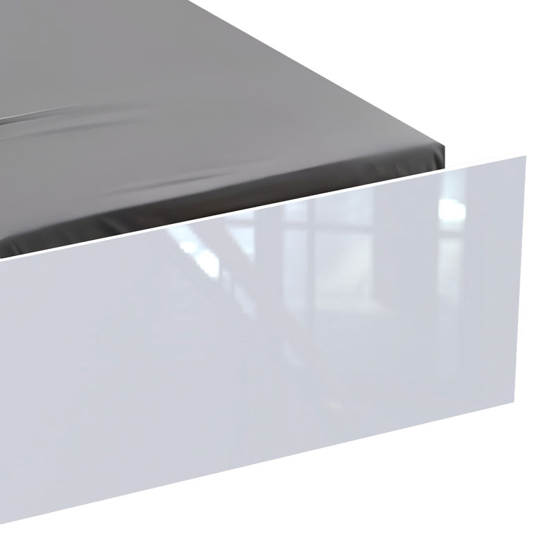 Single bed Afina pakoworld in white color 90x200cm