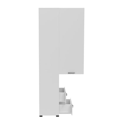 Wardrobe Toscana pakoworld in white color 50x42x222.5cm