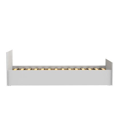 Single bed Toscana pakoworld in white color 90x200cm