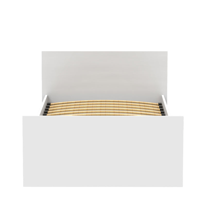 Single bed Toscana pakoworld in white color 90x200cm