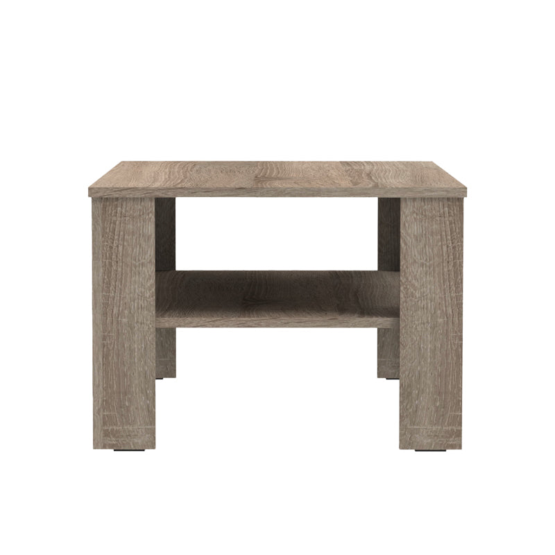 Coffee table Khofi pakoworld in walnut color 90x60x42.3cm