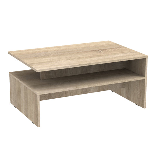 Coffee table Kolya pakoworld in sonoma color 90x60x42.3cm