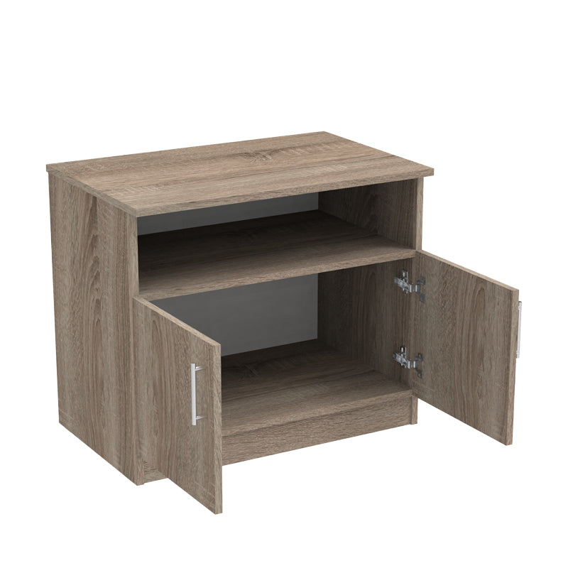 Galdow pakoworld  bedside table in walnut color 80x45x60cm