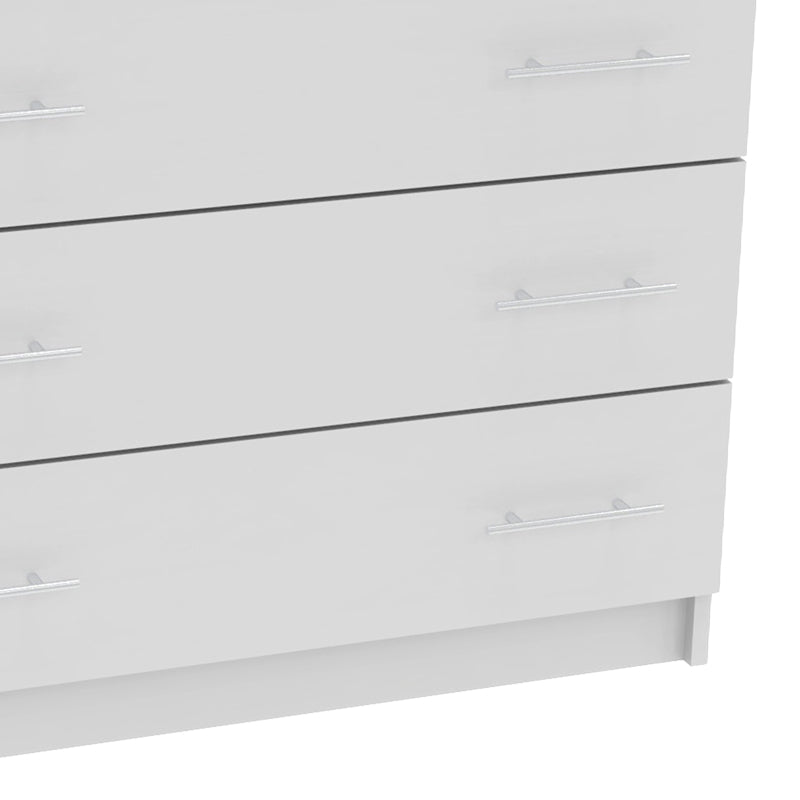 Chest of drawers Kumode pakoworld in white color 80x45x85cm