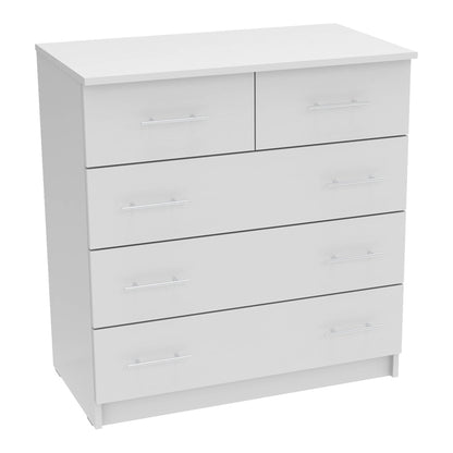 Chest of drawers Kumode pakoworld in white color 80x45x85cm