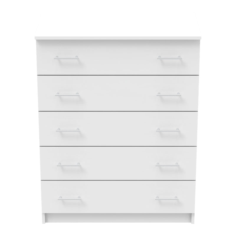 Chest of drawers Kofre pakoworld in white color 80x45x104cm