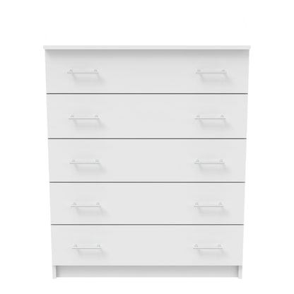 Chest of drawers Kofre pakoworld in white color 80x45x104cm