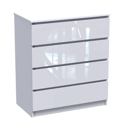 Chest of drawers Dicama pakoworld mdf in white color 85.5x47x98cm