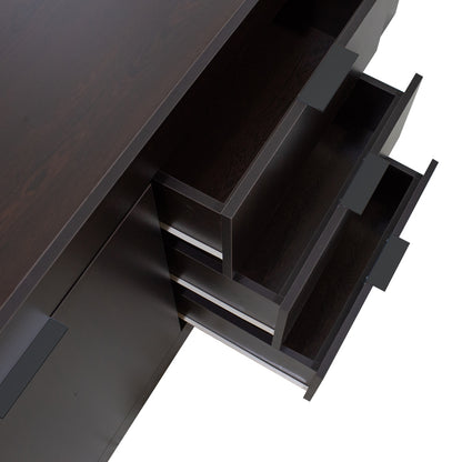 Doha pakoworld sideboard in wenge shade 180x45x80.5cm