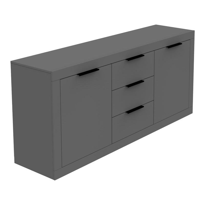 Doha sideboard in dark grey color 180x45x80.5cm