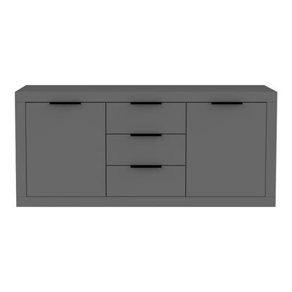 Doha sideboard in dark grey color 180x45x80.5cm