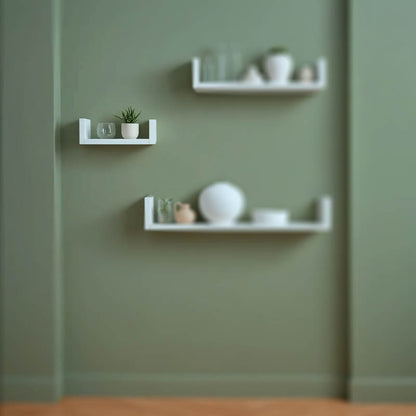 Wall shelf Derva  in white color 30x15x10cm