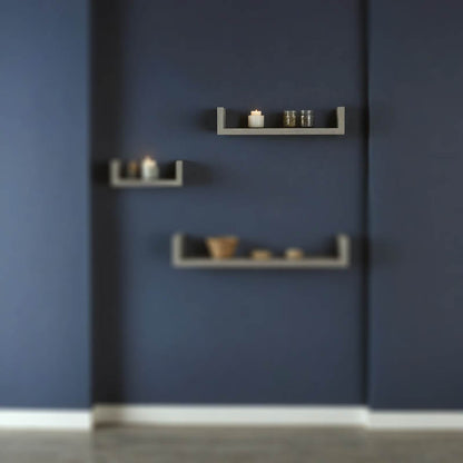 Wall shelf Derva  in grey cement color 45x15x10cm