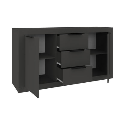Doha buffet in anthracite color 150x45x80.5cm