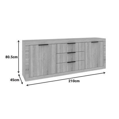 Doha buffet in wenge color 210x45x80.5cm