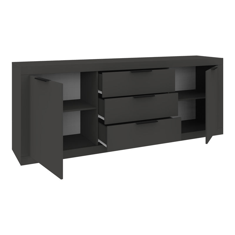 Doha buffet in anthracite color 210x45x80.5cm