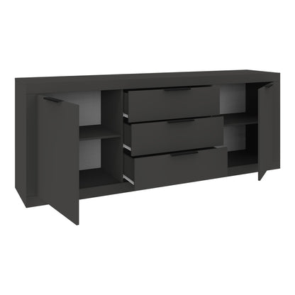Doha buffet in anthracite color 210x45x80.5cm