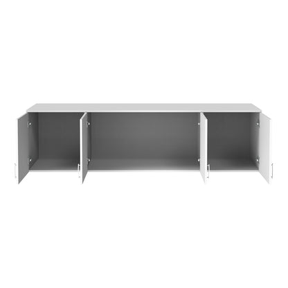 Royal four-leaf wardrobe loft white 200x58x53cm
