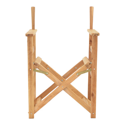 Director's armchair frame Kompa pakoworld solid beech wood in natural color 56.5x54x88cm