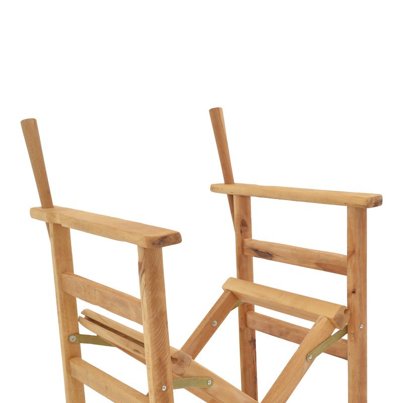 Director's armchair frame Kompa pakoworld solid beech wood in natural color 56.5x54x88cm