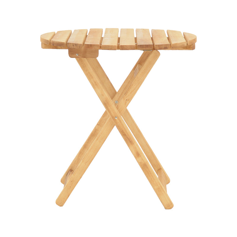 Table Letna pakoworld solid beech wood  in natural color D60x74.5cm