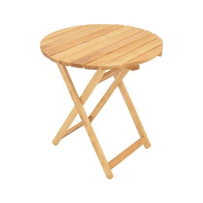 Table Letna pakoworld solid beech wood  in natural color D60x74.5cm