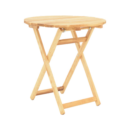 Table Letna pakoworld solid beech wood  in natural color D60x74.5cm