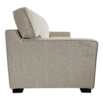 Sofa-bed two-seater Polaris pakoworld fabric in cream color 181x91x83cm