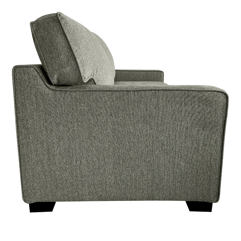 Sofa-bed two-seater Polaris pakoworld fabric in khaki color 181x91x83cm