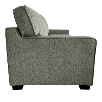 Sofa-bed two-seater Polaris pakoworld fabric in khaki color 181x91x83cm