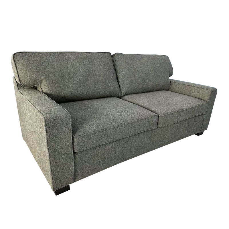 Sofa-bed two-seater Polaris pakoworld fabric in khaki color 181x91x83cm